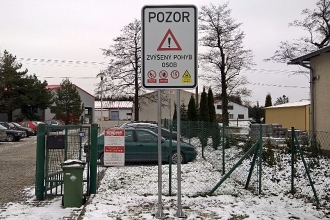 61 Svislé značení